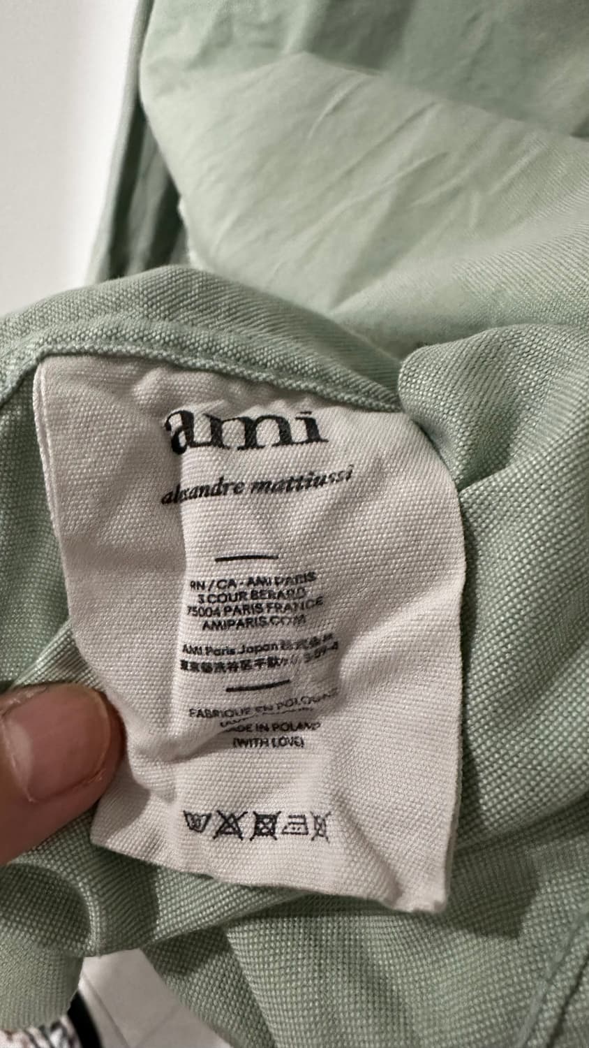 아미 옥스포드 올리브 셔츠 상품이미지3