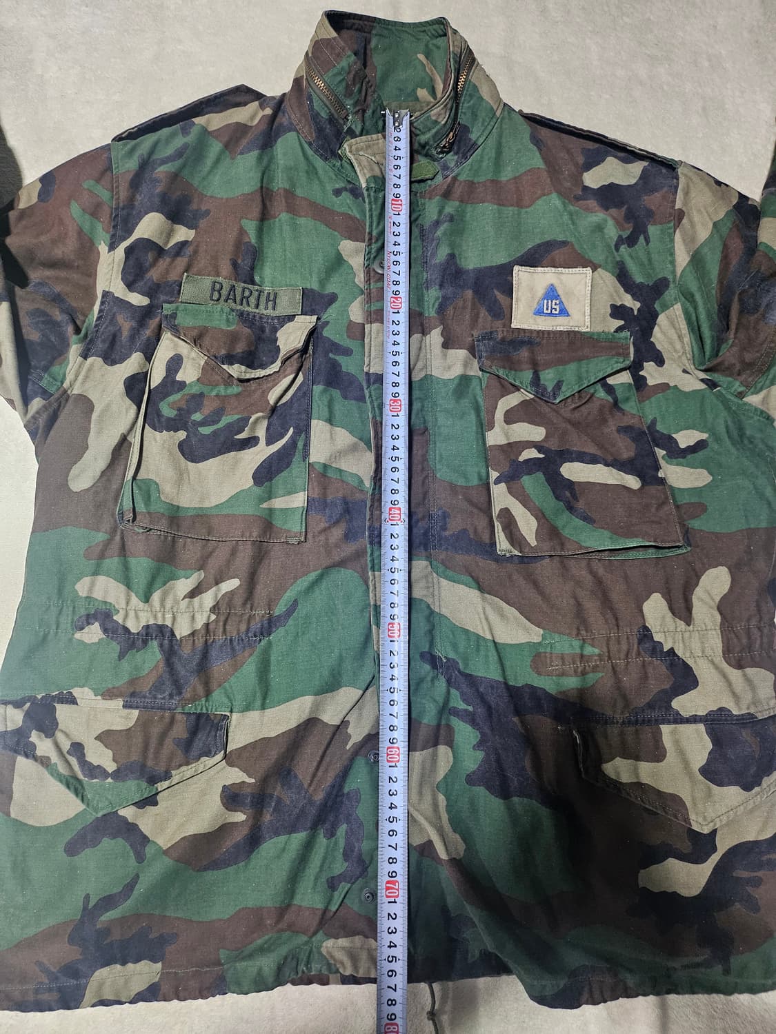 80s 미군오리지날 우드랜드 M65 필드자켓 셋 황동지퍼XL 상품이미지10