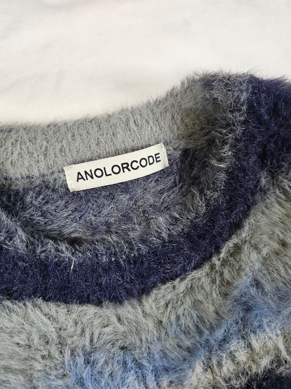 [L] ANOLORCODE 어널러코드 스트라이프 멀티 니트 상품이미지6