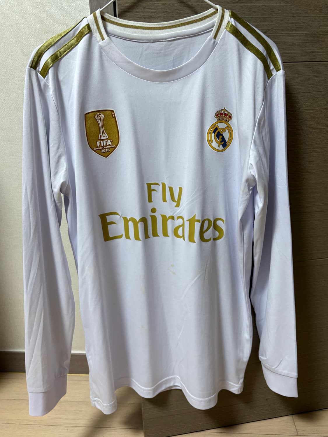 빈티지) 레알 마드리드 롱슬리브 유니폼 스카이블루&골드 상품이미지1