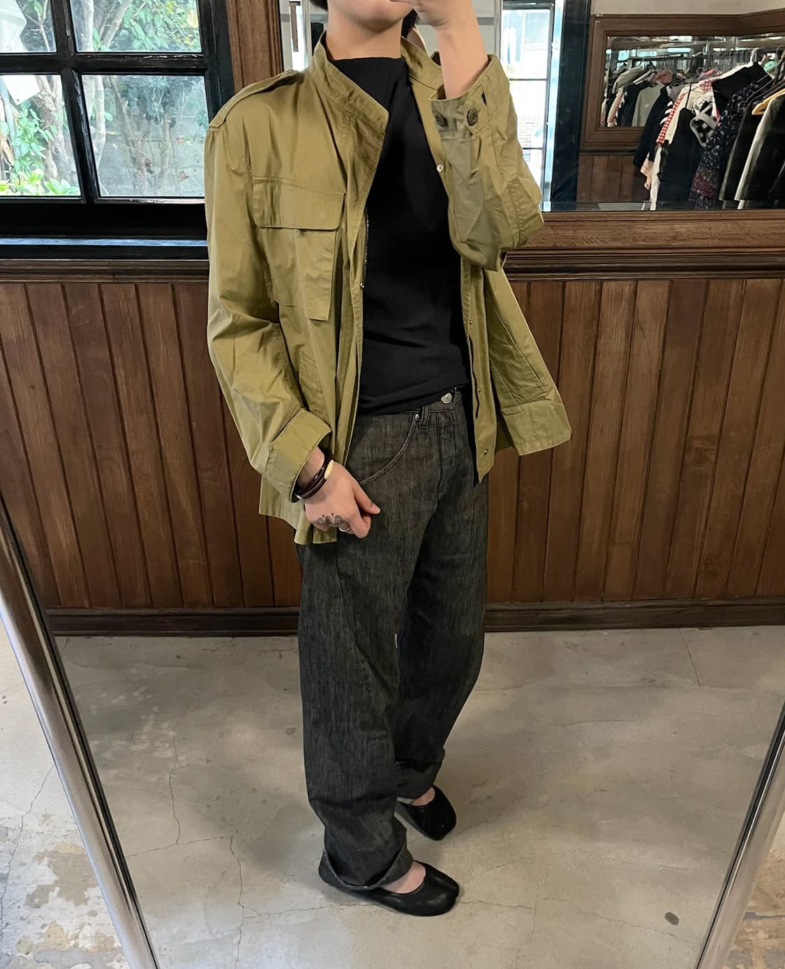 DRAWER cotton military jacket 상품이미지4