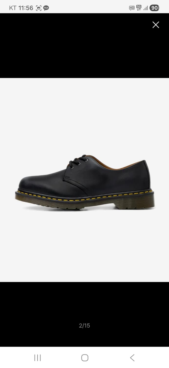 닥터마틴 1461 블랙 나파 3홀 상품이미지4