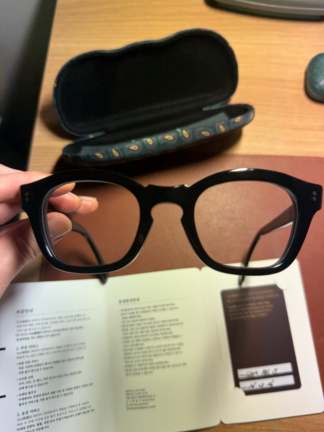 백산안경(하쿠산) 글렘 렉 GLAM REC 블랙 팝니다. 상품이미지3