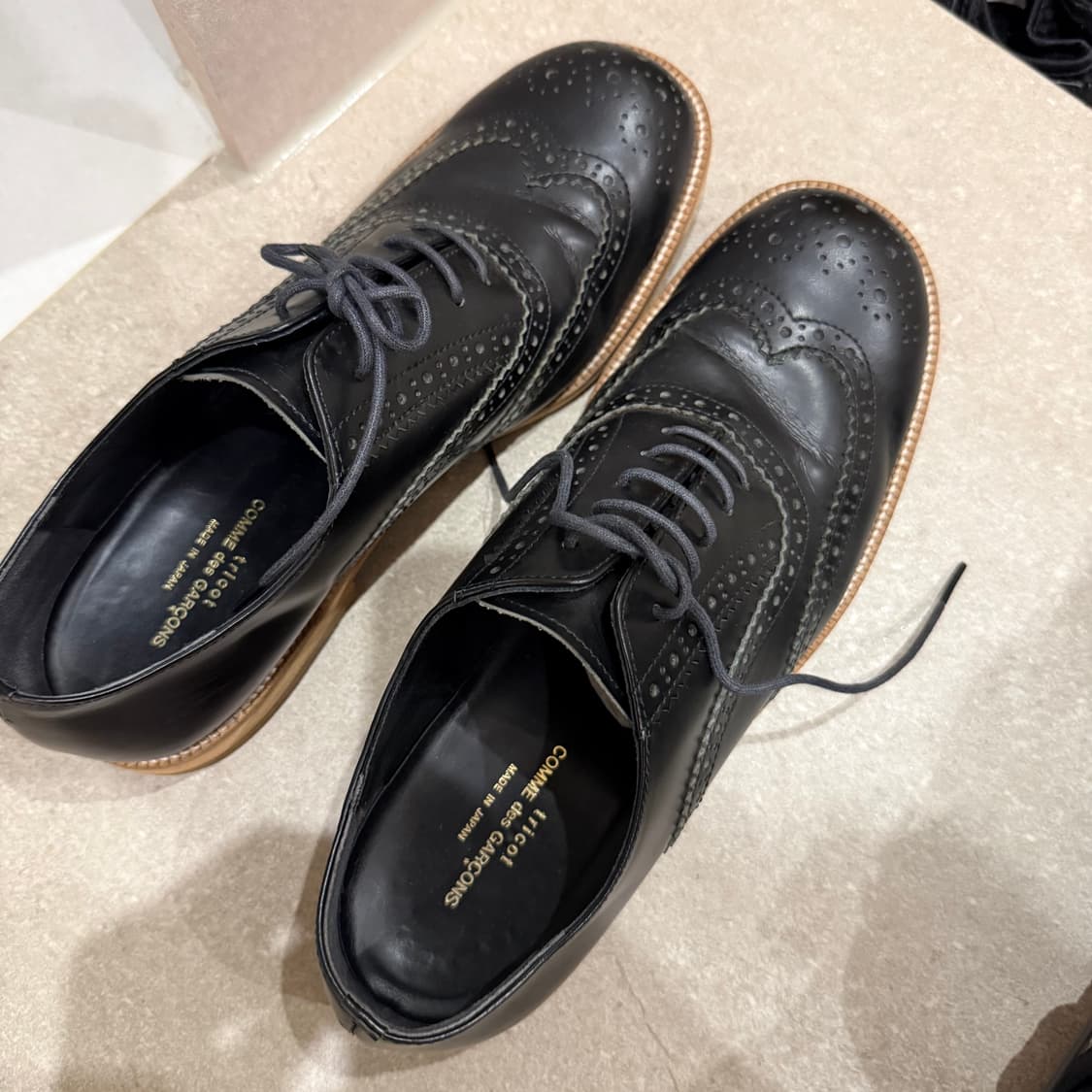 꼼데가르송 윙팁 더비슈즈 tricot COMME des GARCONS 상품이미지5