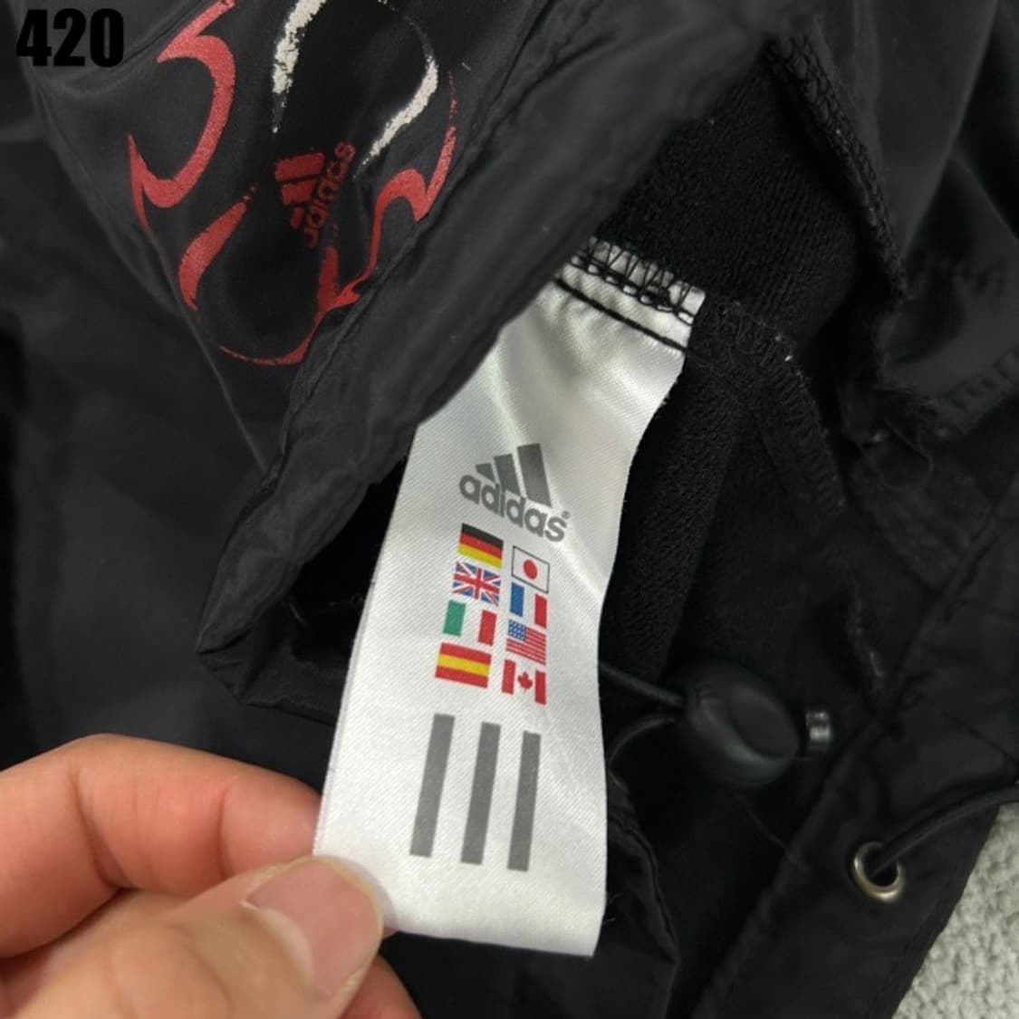 아디다스 삼선 블랙 트레이닝복 세트 상품이미지3