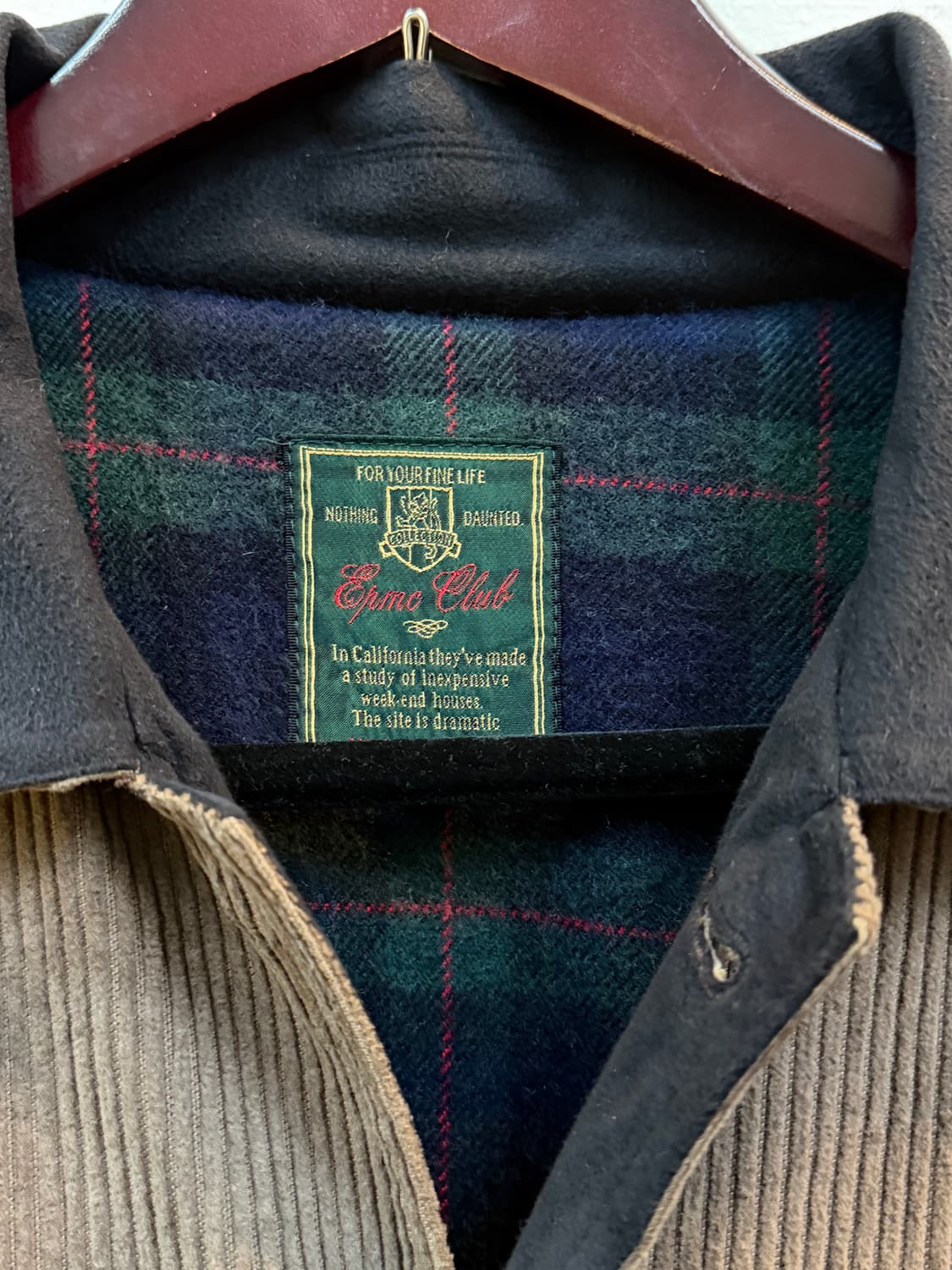 Epmc Club 90s 코듀로이 브라운 헌팅 자켓 L 상품이미지2