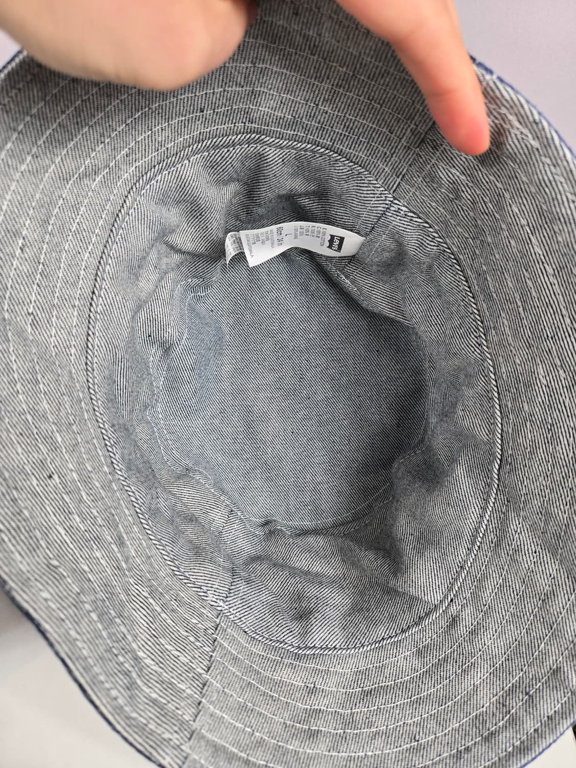 [무료배송]리바이스 멀카도 글로벌 버킷햇 L 데님 청 버킷 벙거지 모자 상품이미지7