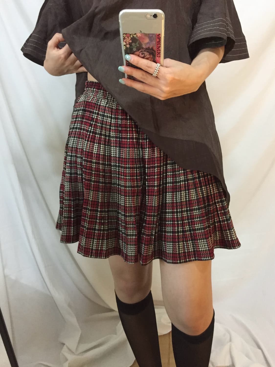 체크 반바지 상품이미지3