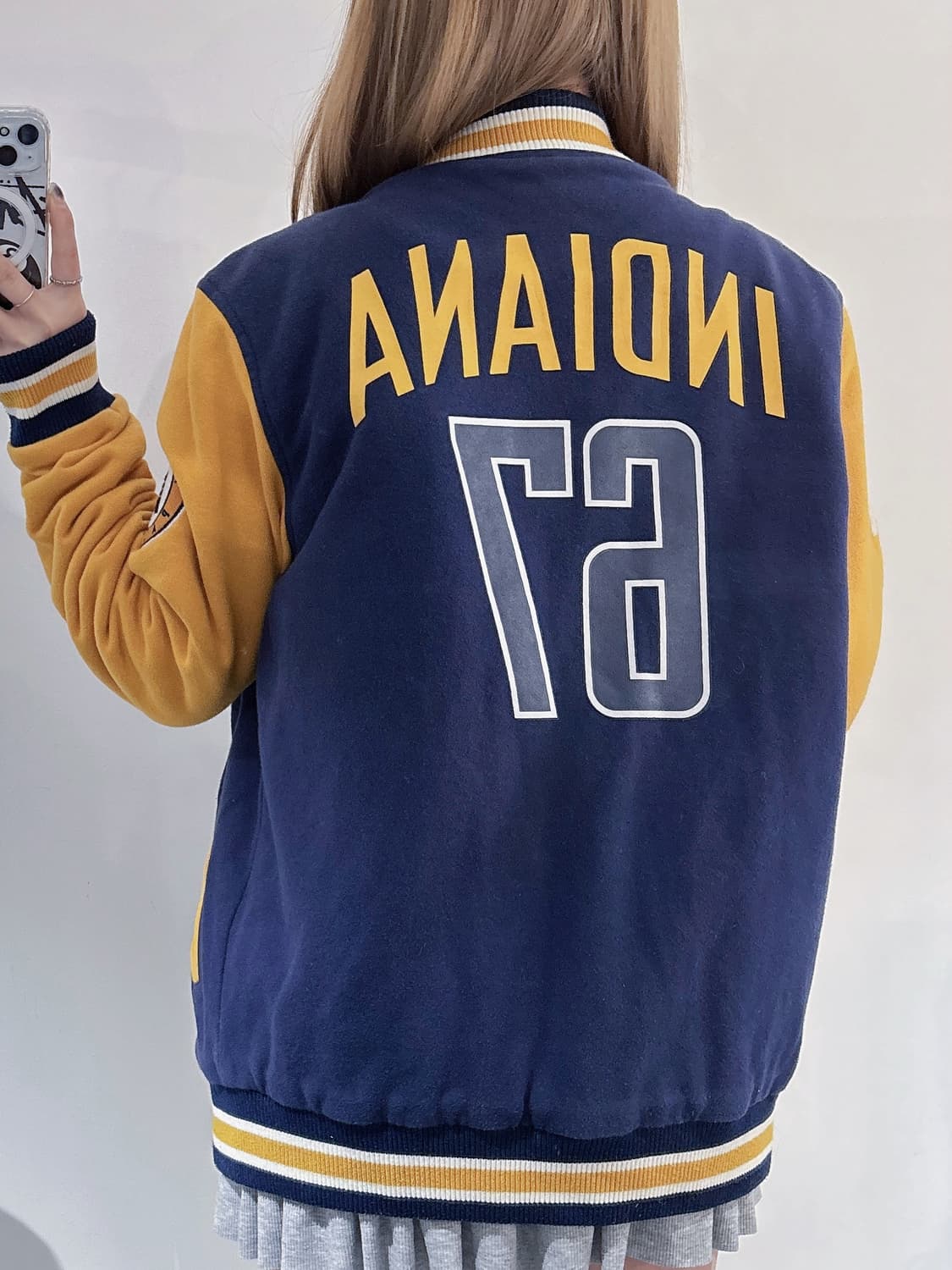 NBA 인디애나 페이서스 코튼 바시티자켓 상품이미지3