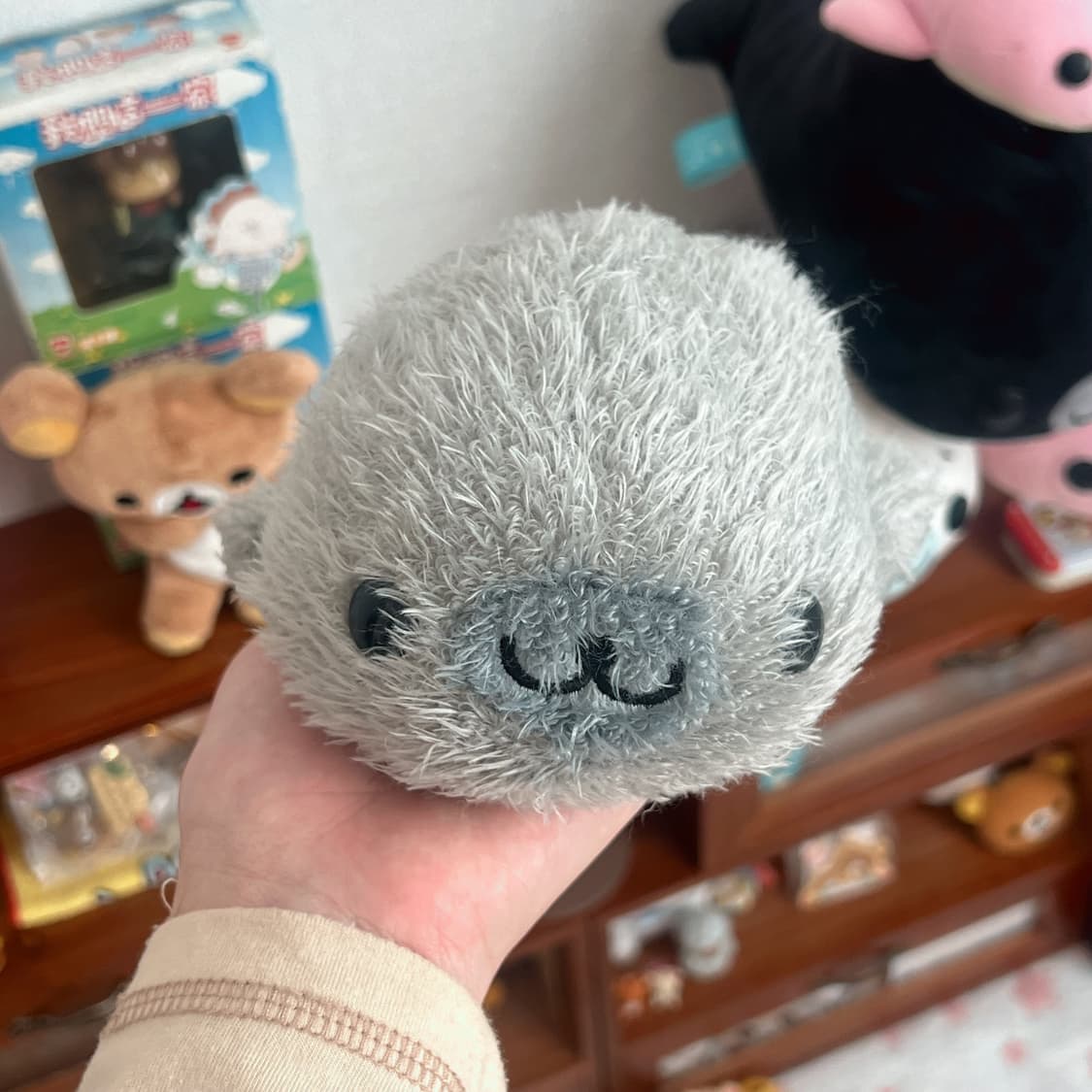 복슬 회색 마메고마 인형 상품이미지1