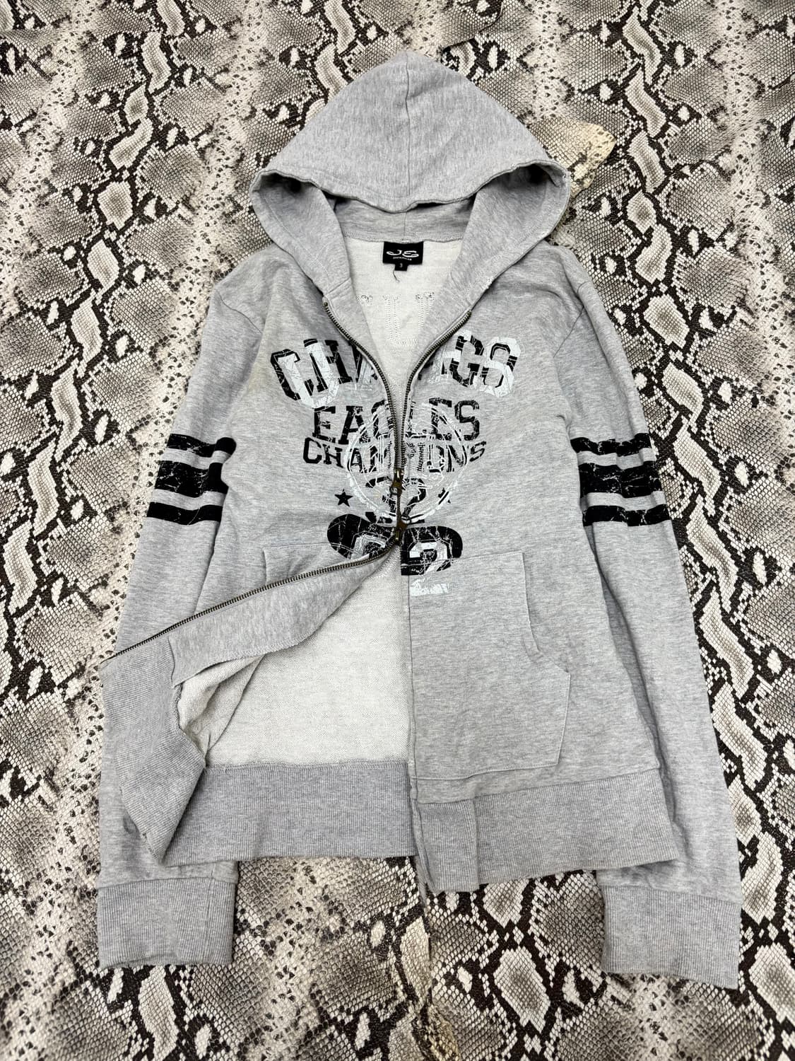 “Jackrose” Y2K Print 2-Way Hooded Zip Up 상품이미지1