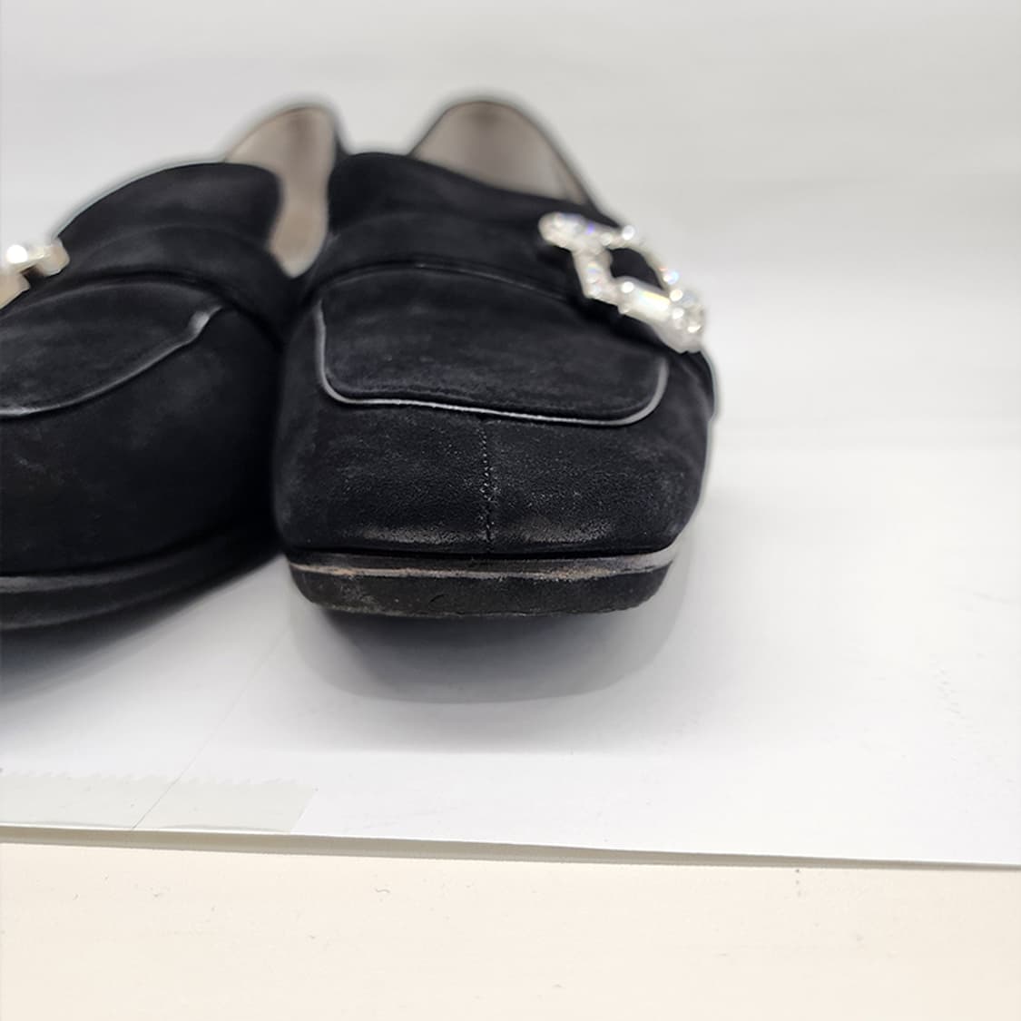 프라다 비즈 스웨이드 구두 블랙 39 상품이미지6