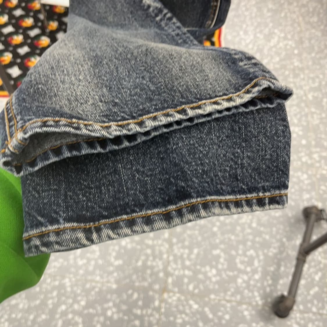 피스워커 올드스쿨 빈티지 모던캐주얼 워싱 데님팬츠 30인치 C07907 상품이미지6