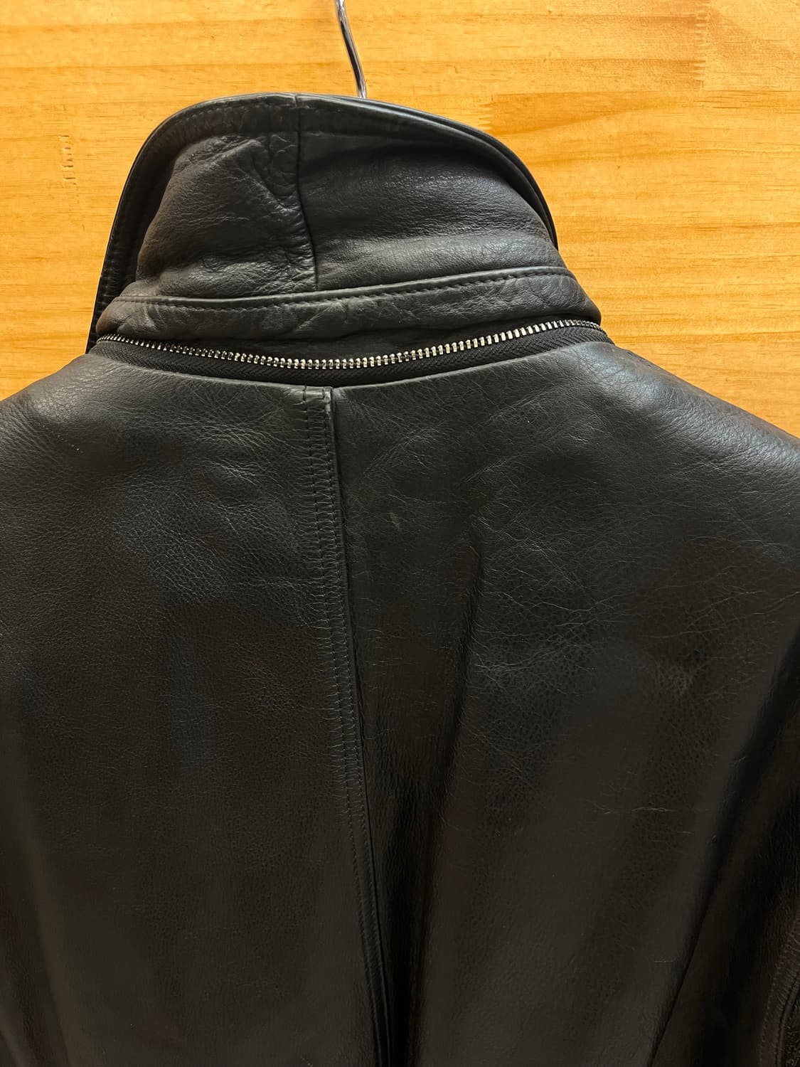 빈티지 소가죽 레더 자켓 블랙 #csz2866 상품이미지8