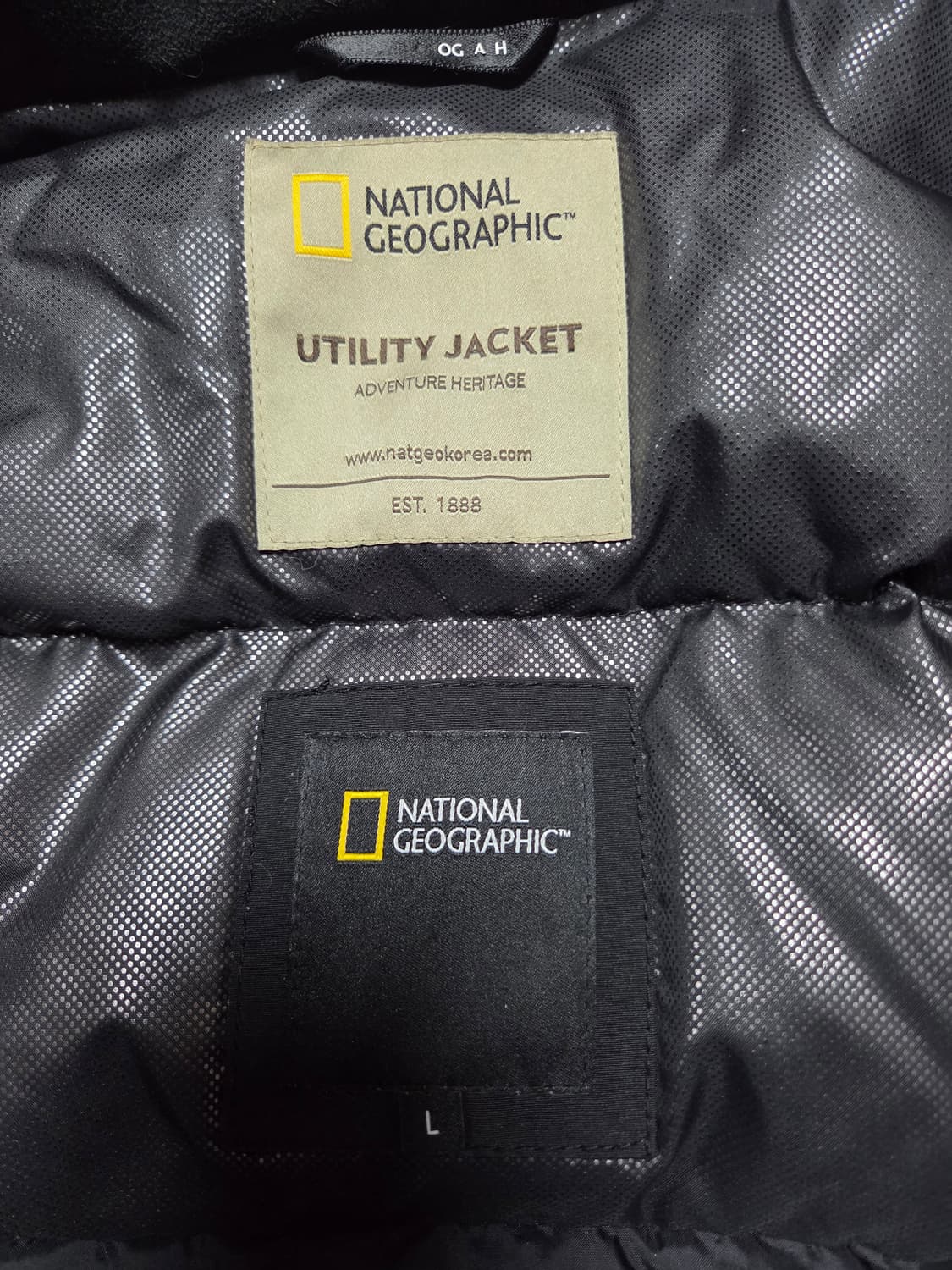 내셔널지오그래픽 블랙 덕다운 패딩 점퍼100 상품이미지7