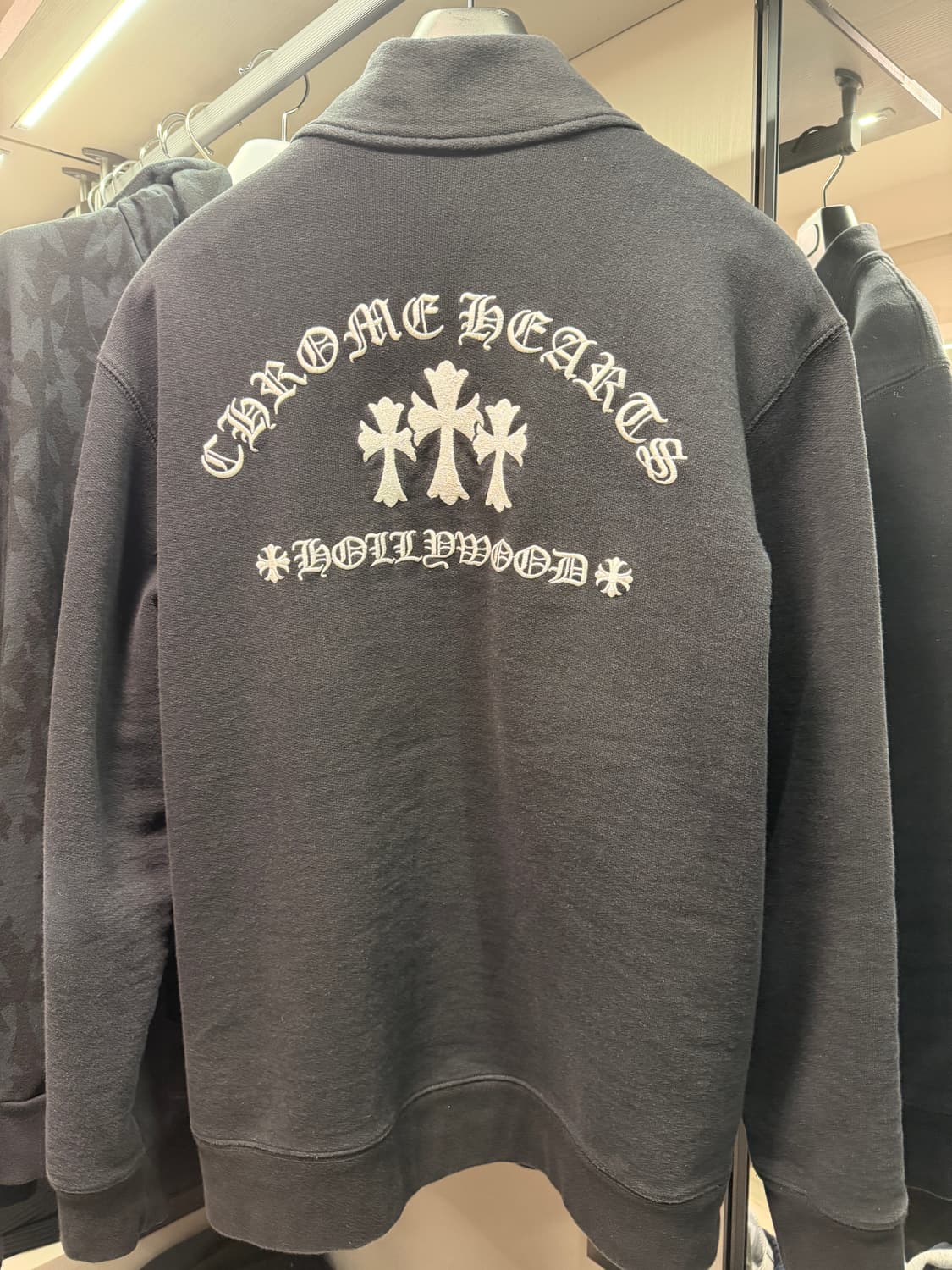 크롬하츠 세메터리 하프 집업 스웨트셔츠 L 상품이미지2