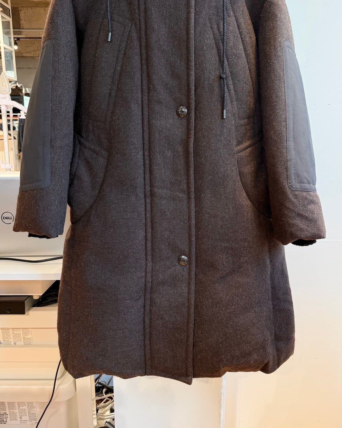 비비안웨스트우드 앵글로매니아 니트 하이넥 패디드 덕다운 점퍼 상품이미지6