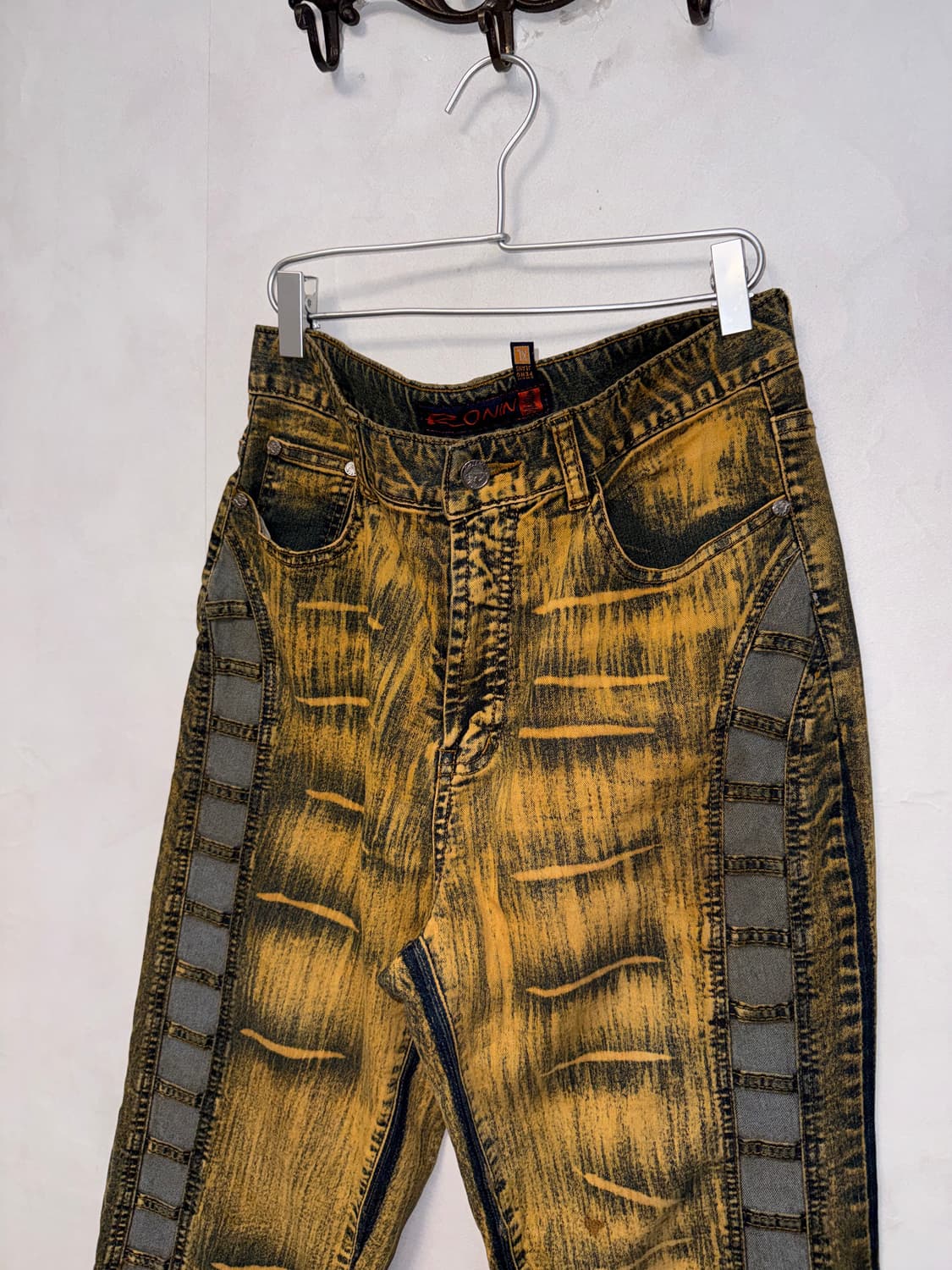 Yellow denim side details semi 부츠컷팬츠 상품이미지2