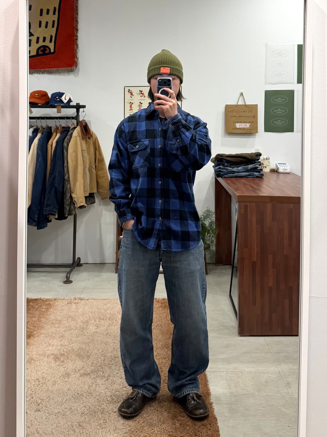 00s Field & Stream 빈티지 플란넬 체크 셔츠 상품이미지2