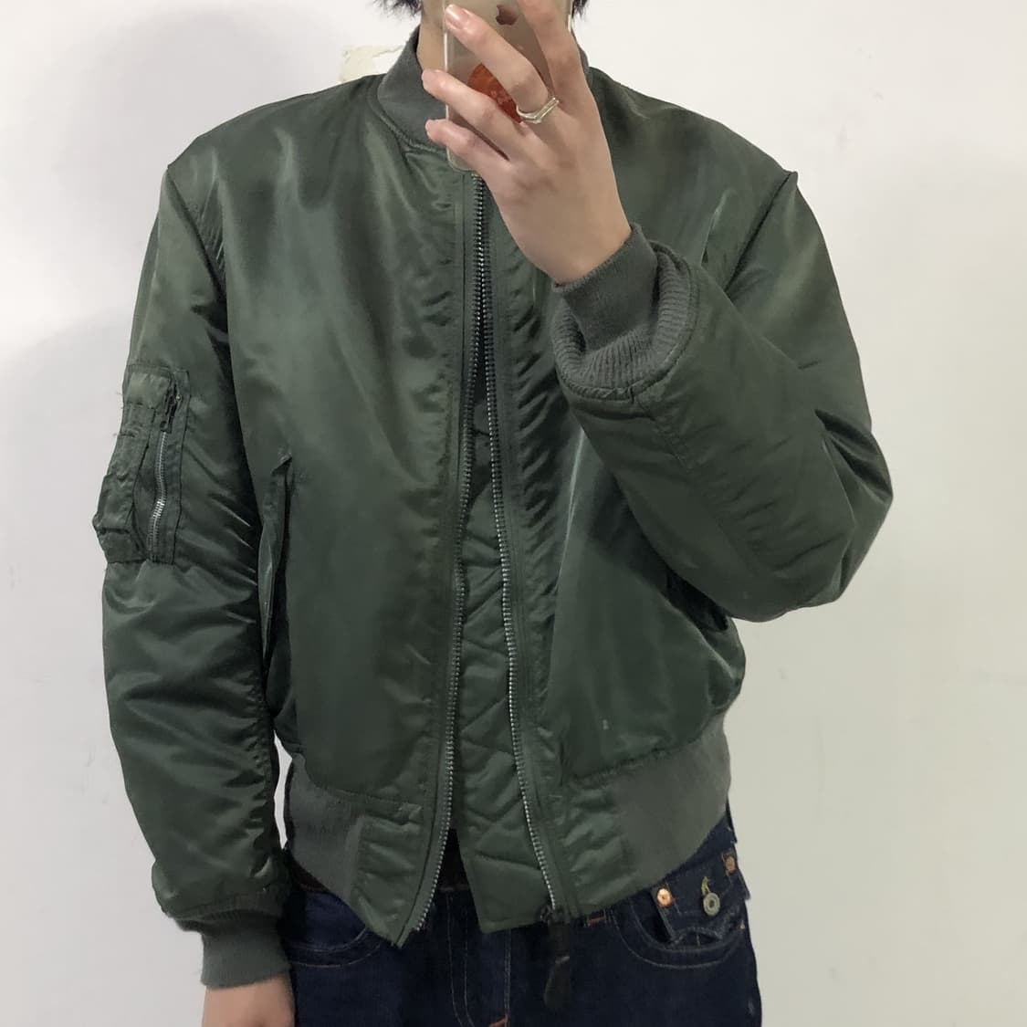 90s 알파인더스트리 USA 미제 Ma1 플라이트 자켓 상품이미지3