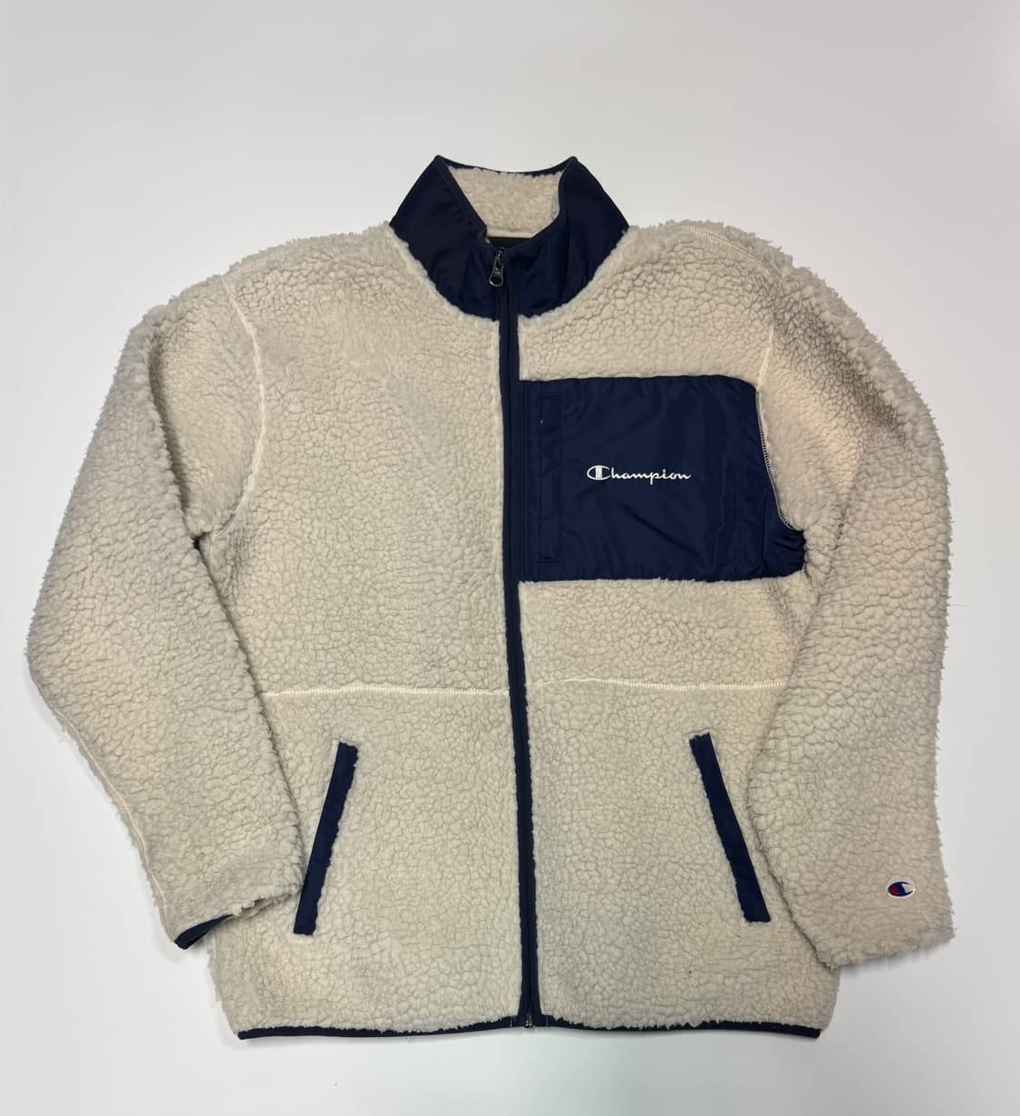 챔피온 뽀글이 플리스 쉐르파 자켓 L 상품이미지1
