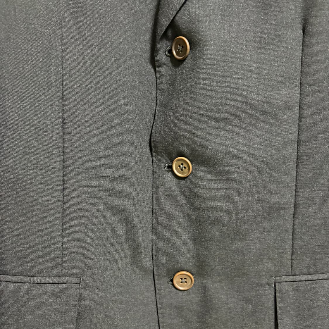 링 자켓 VBC 테일러드 울 3B 블레이저 자켓 / 차콜, 46 상품이미지4