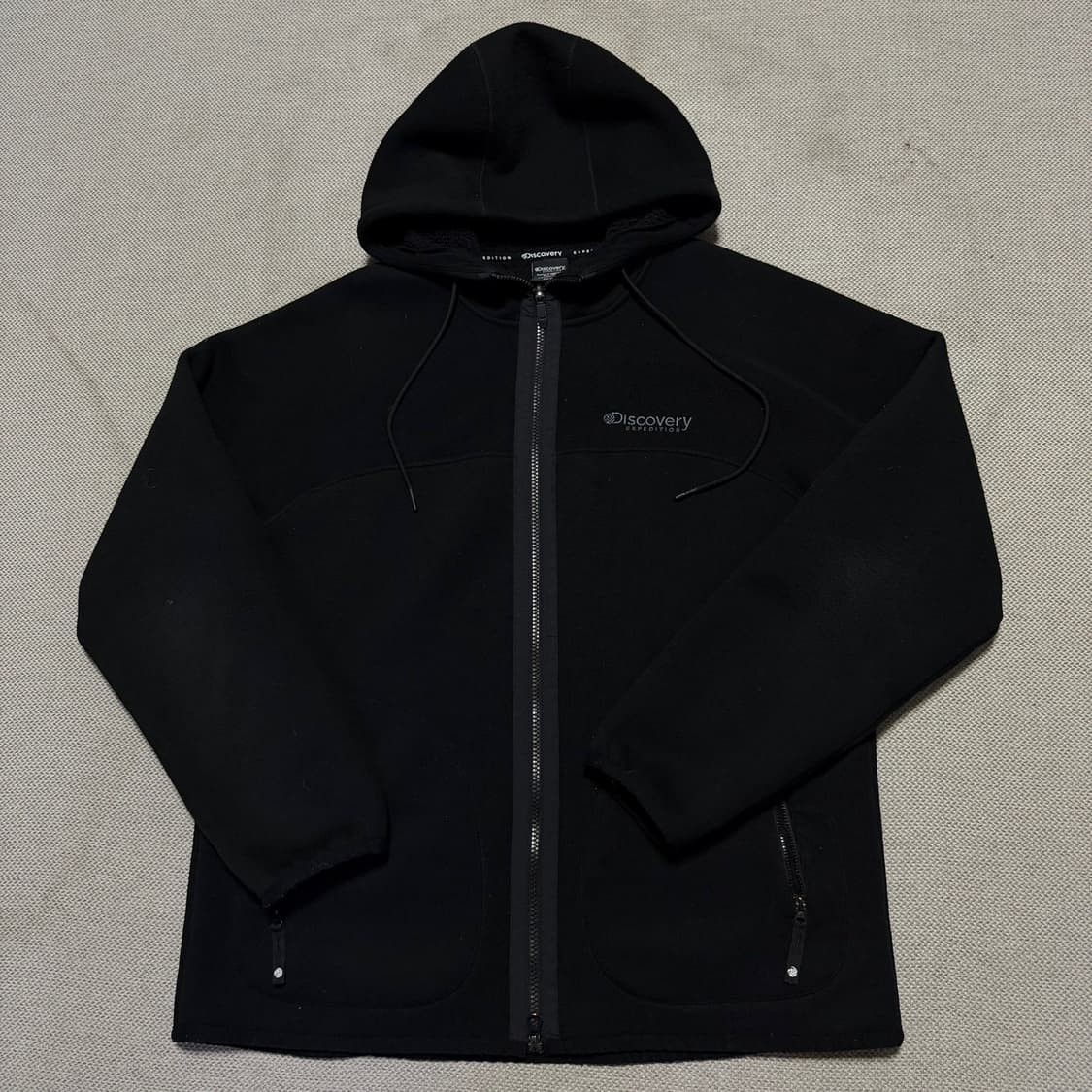 디스커버리 플리스 기모 후드집업 상품이미지1