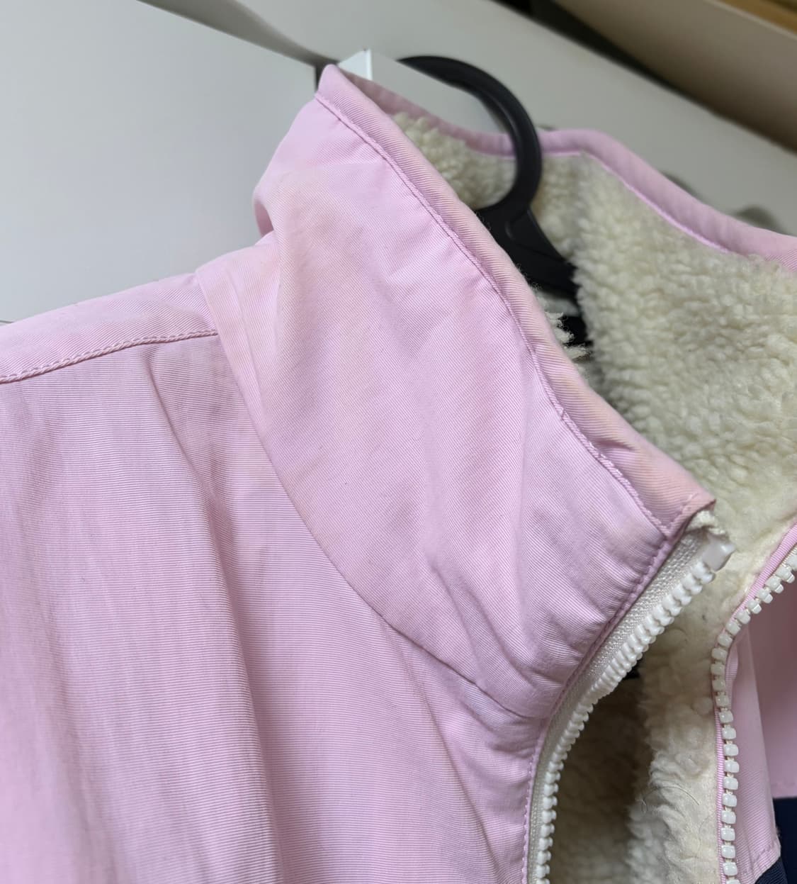 타미힐피거 리버시블 후리스 자켓 핑크 상품이미지3