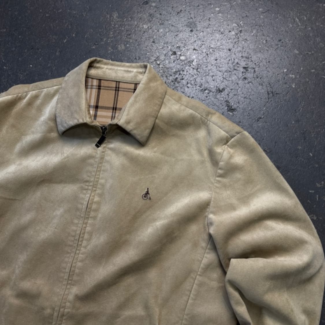 105 빈폴 스웨이드 블루종 자켓  상품이미지2