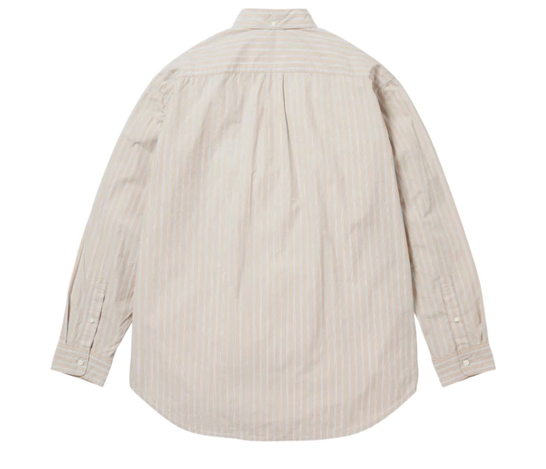 슈프림 루즈 핏 스트라이프 셔츠 탄 23FW 상품이미지4