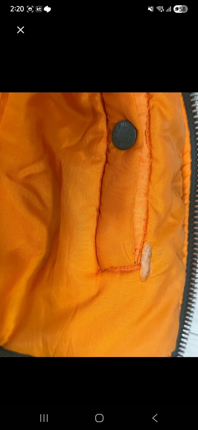 아비렉스 USA MA-1 L 상품이미지5