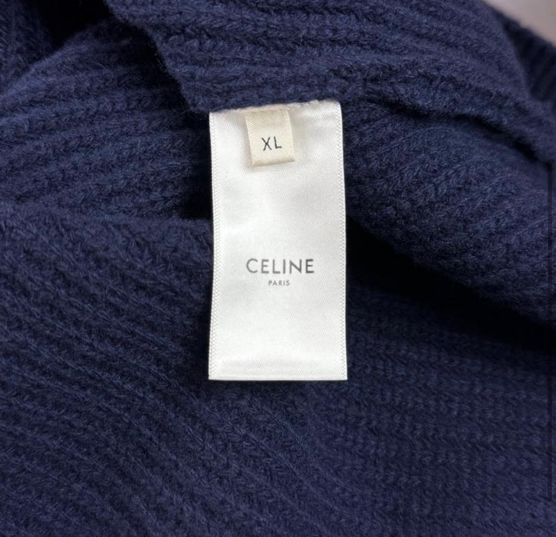 [리오브] 셀린느 리브드 울 로고 니트 후드 상품이미지5