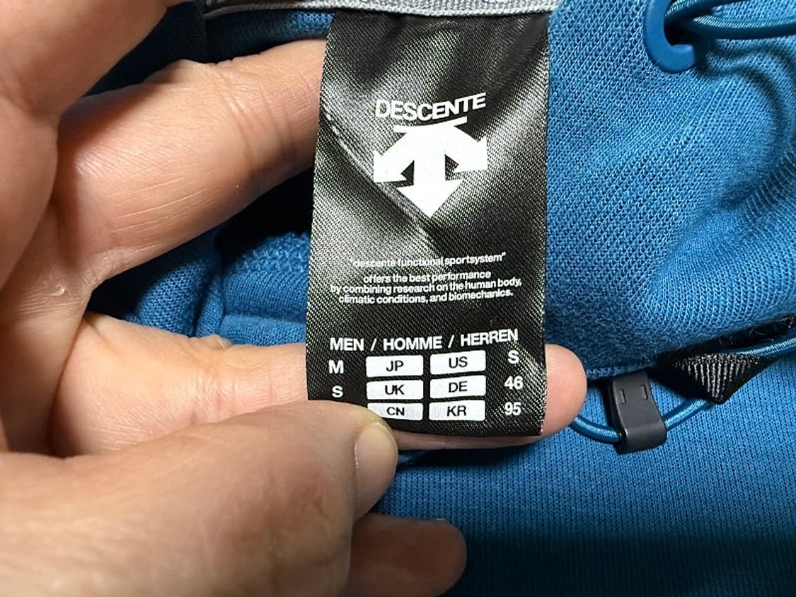 데상트 후드 티셔츠 남성용 95사이즈 상품이미지5