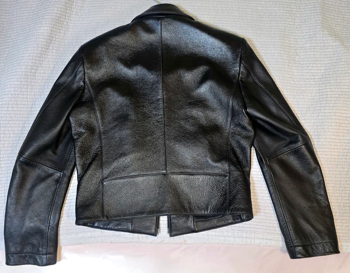 노이어 슈렁큰 고트 레더 자켓 상품이미지2