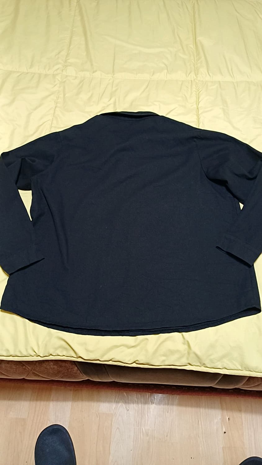 퍼스텝 오버핏블랙남방 빅사이즈 2XL 가슴70 기장76 상품이미지4