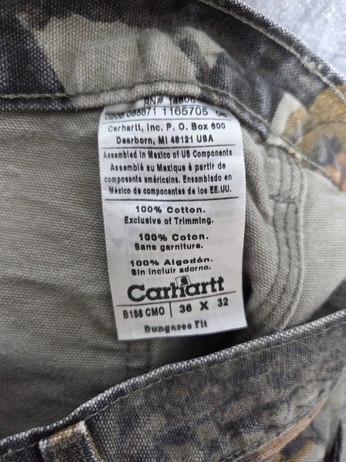 칼하트 리얼트리 팬츠 상품이미지4