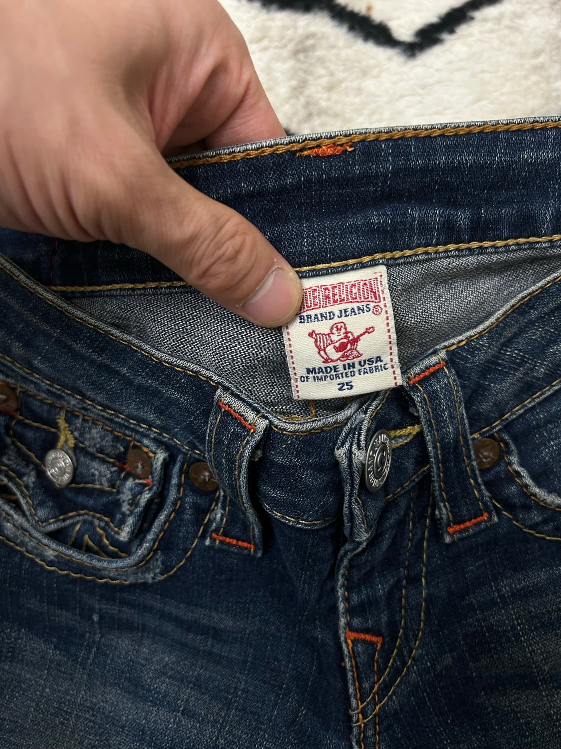 [25]트루릴리전 빌리 데님팬츠/진청/스판 상품이미지4