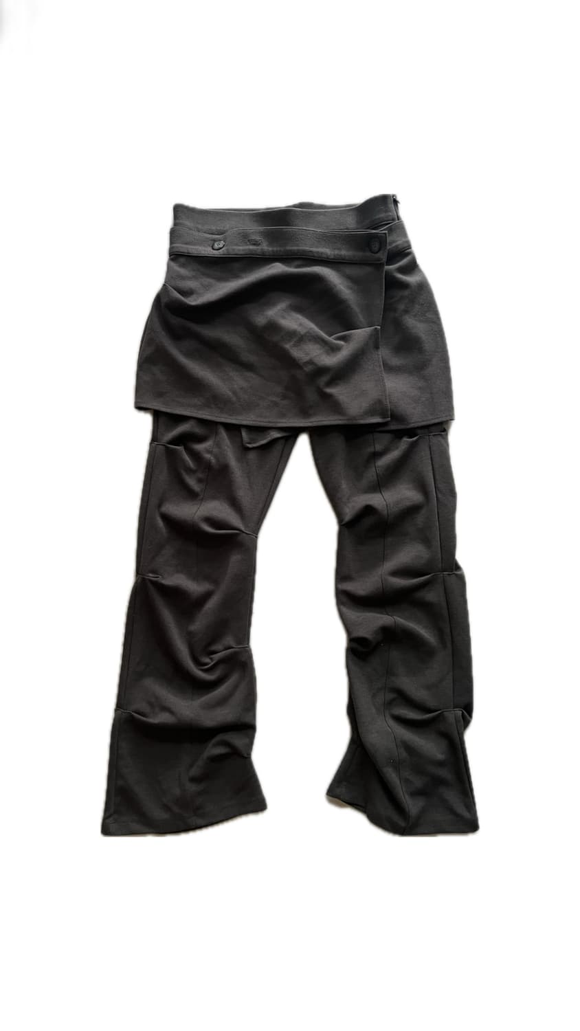 Ojos Wrap Over Tuck Pants Khaki M 상품이미지5