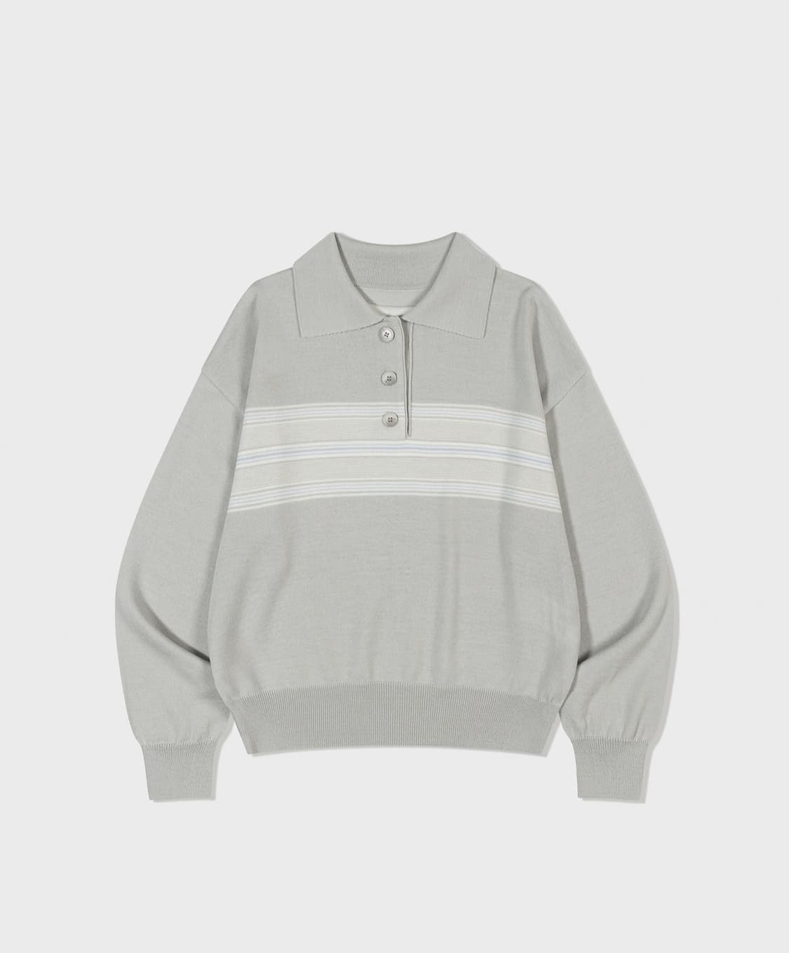 Lowclassic MULTI STRIPE PIQUE KNIT TOP 상품이미지4