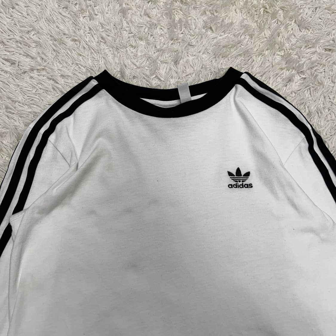 Adidas white ringer long-sleeve 상품이미지5