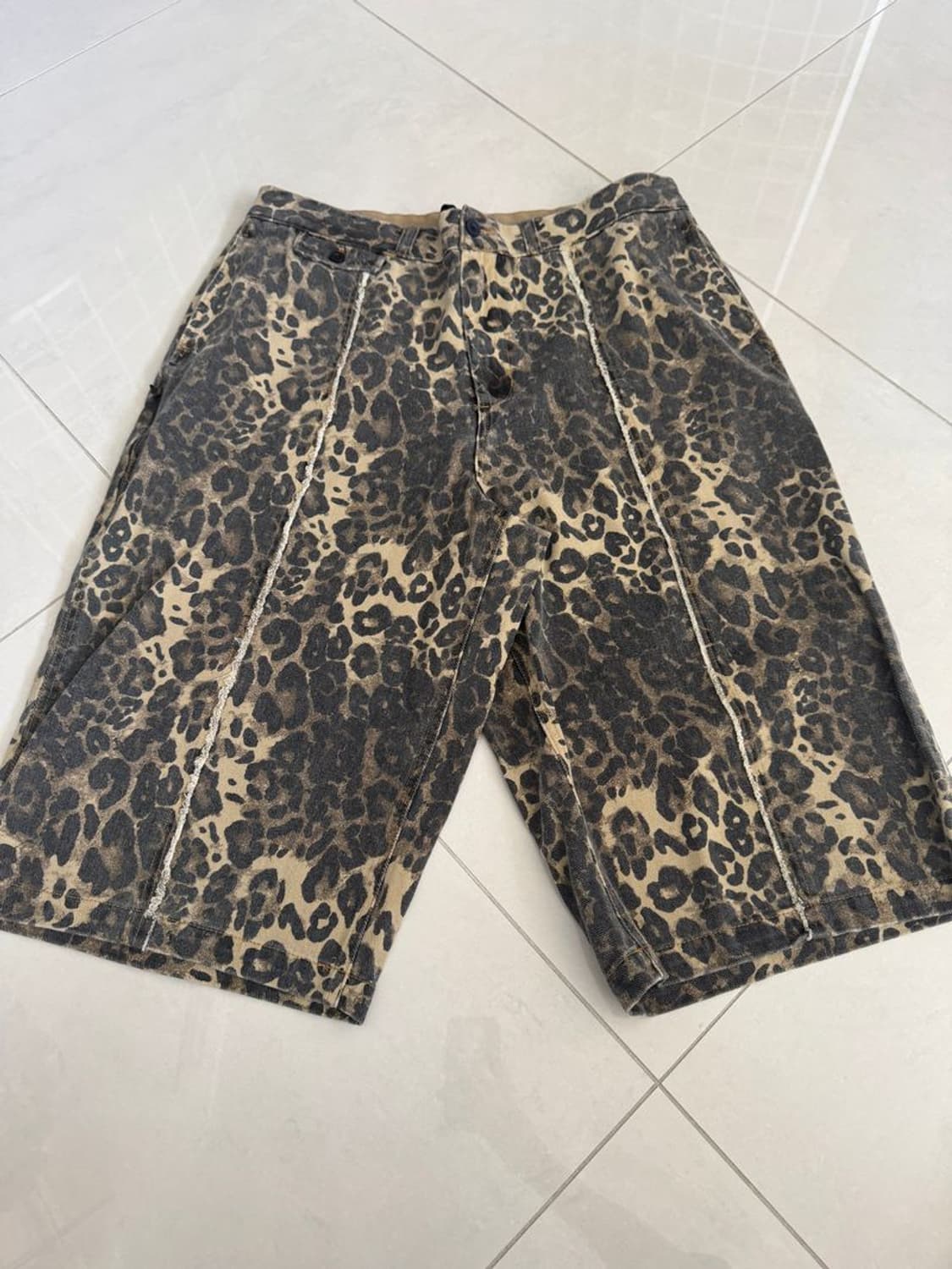 BAGGY SHORT 레오파드 버기 반바지 상품이미지5