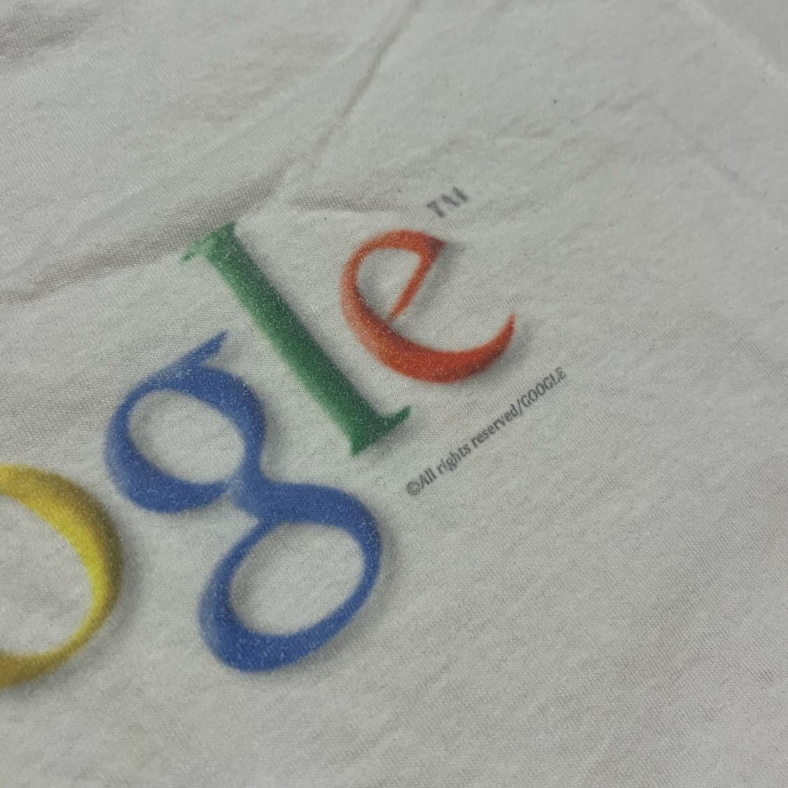구글 2001년 지구의 날 프로모 빈티지 반팔 티셔츠 google 상품이미지3
