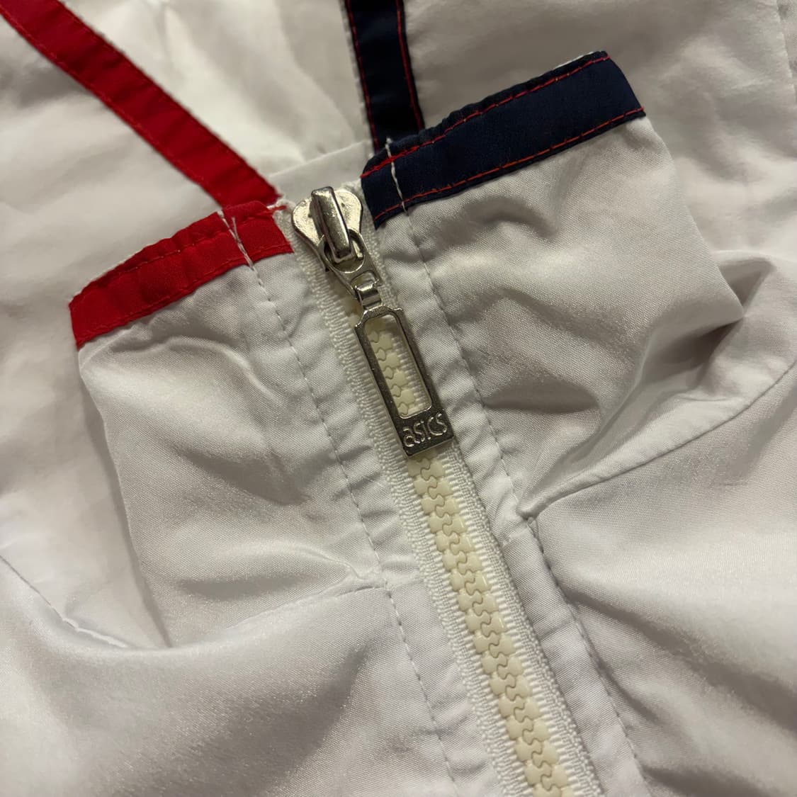 [105] 아식스 올드스쿨 빈티지 흰색 바람막이 자켓 B272 상품이미지5
