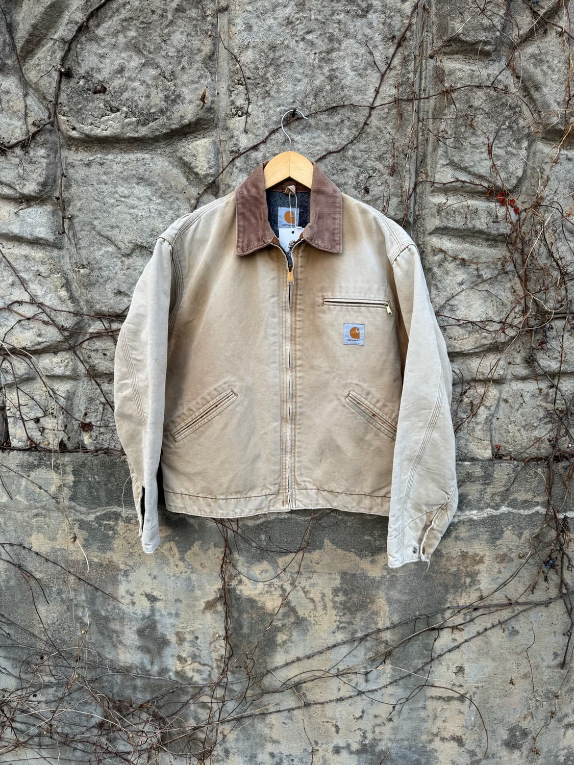 90s 칼하트 빈티지 j01 브라운 하드페이딩 디트로이트 워크 자켓 상품이미지1