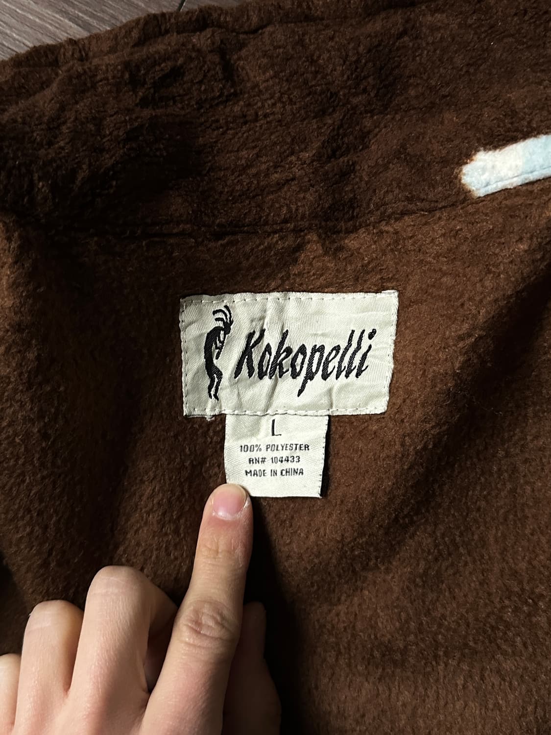 Kokopelli "설원 속 떠돌이 말들" 플리스 자켓 상품이미지10