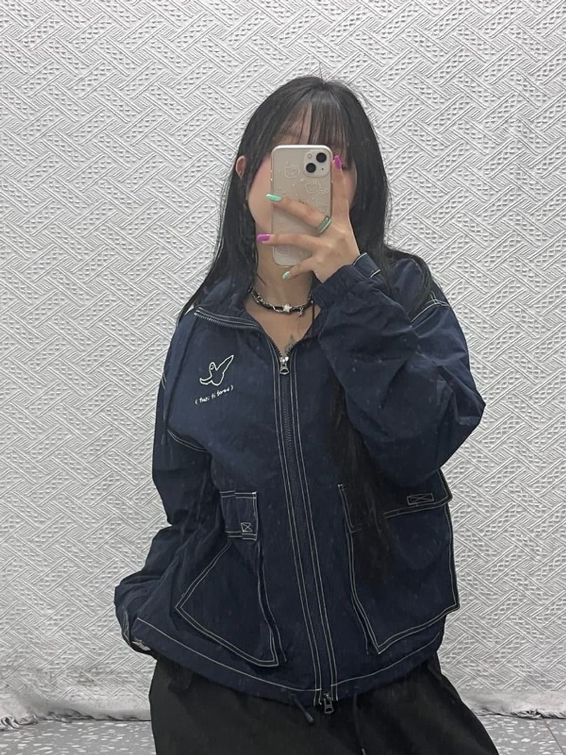 마크곤잘레스 빈티지 스케치스티치 바람막이 자켓 S C07249 상품이미지2