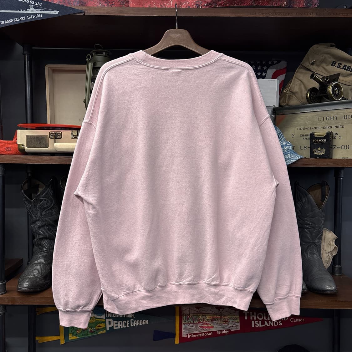 90s 길단 헤비 블론드 에어포스맘 서포터즈 프린팅 스웻셔츠 N704 상품이미지2