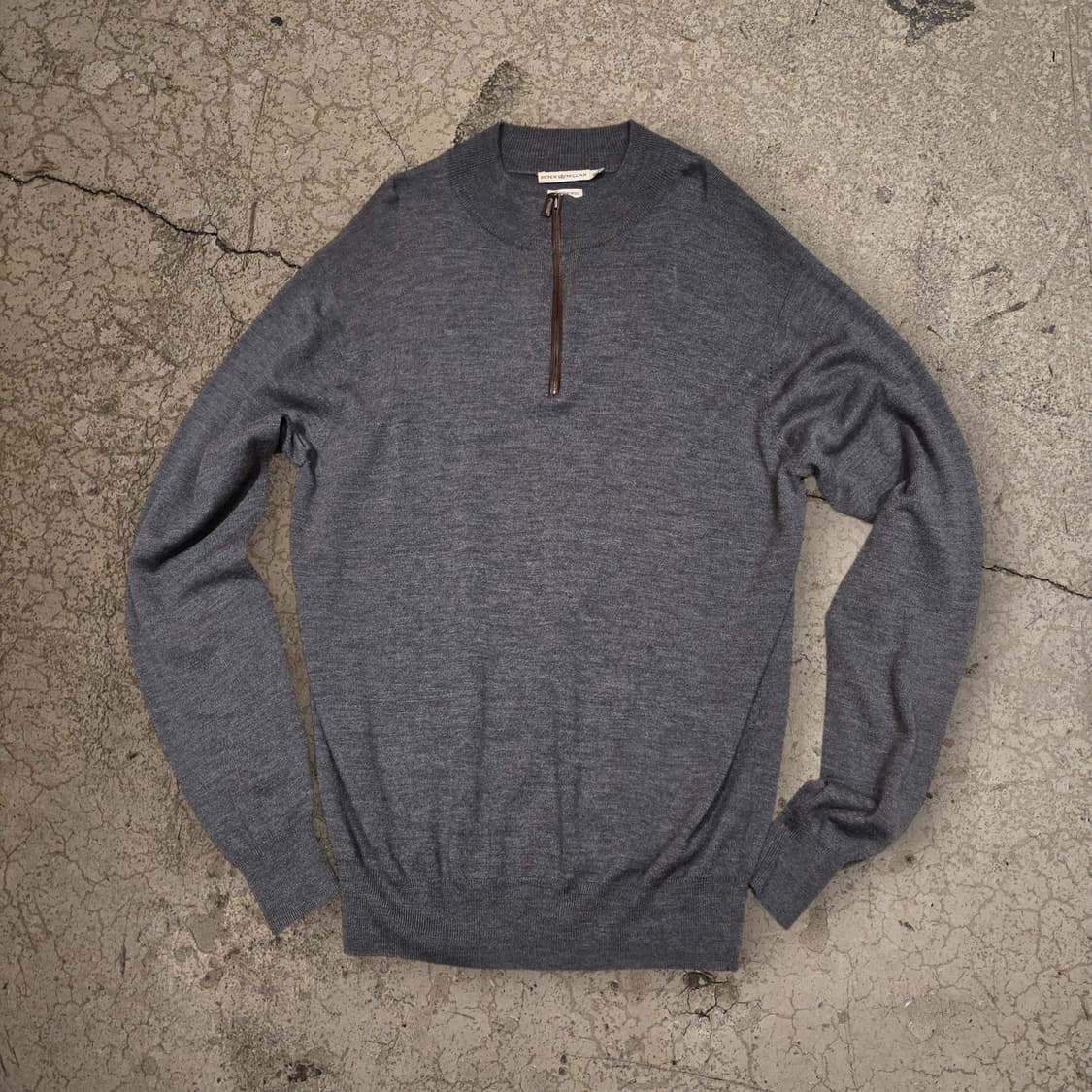 피터밀러 쿼터 집업 스웨터 메리노 울 100% 상품이미지1