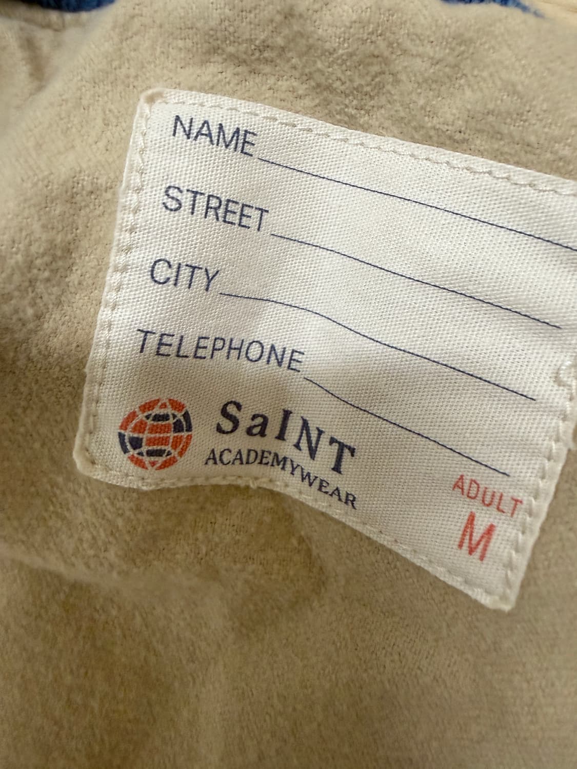 세인트 미카엘 x 셔머 아카데미 스카잔 스타디움 자켓 네이비 옐로우 M 상품이미지5