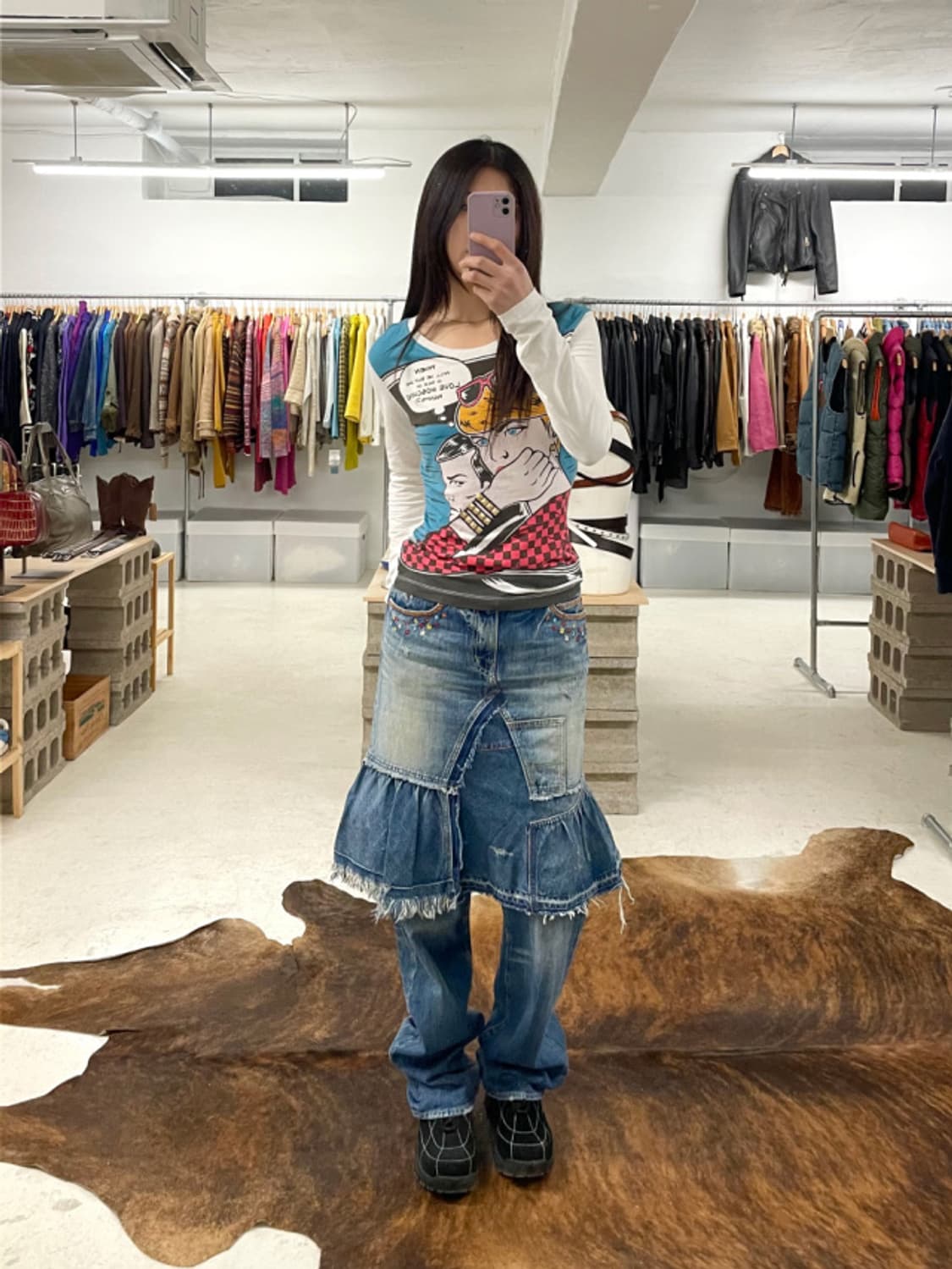 HYSTERIC GLAMOUR punk ruffle skirt 펑크 상품이미지2